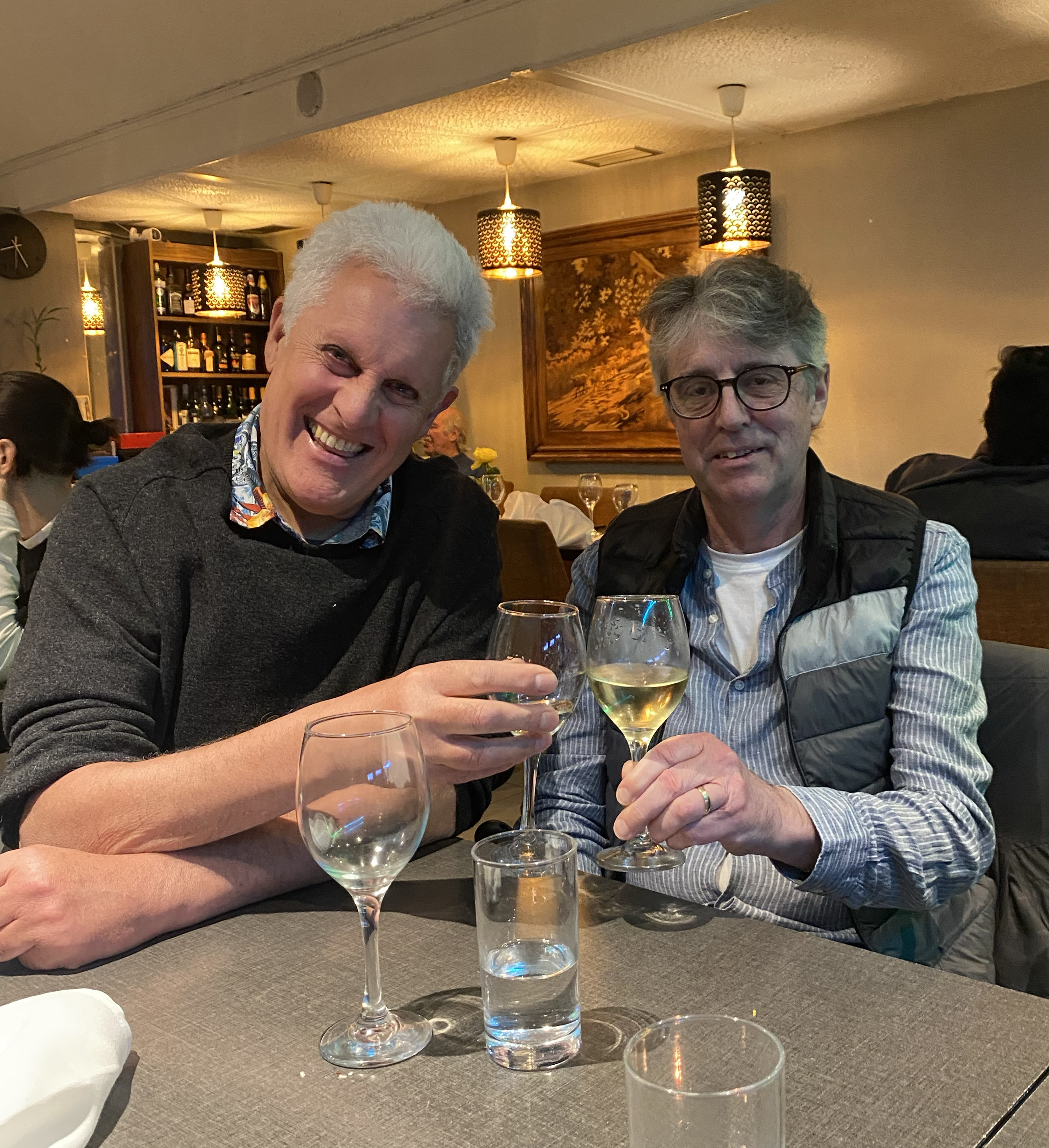 Peter Towner and Danny Ward celebrate the lauch of the Faedom Goats E.P.